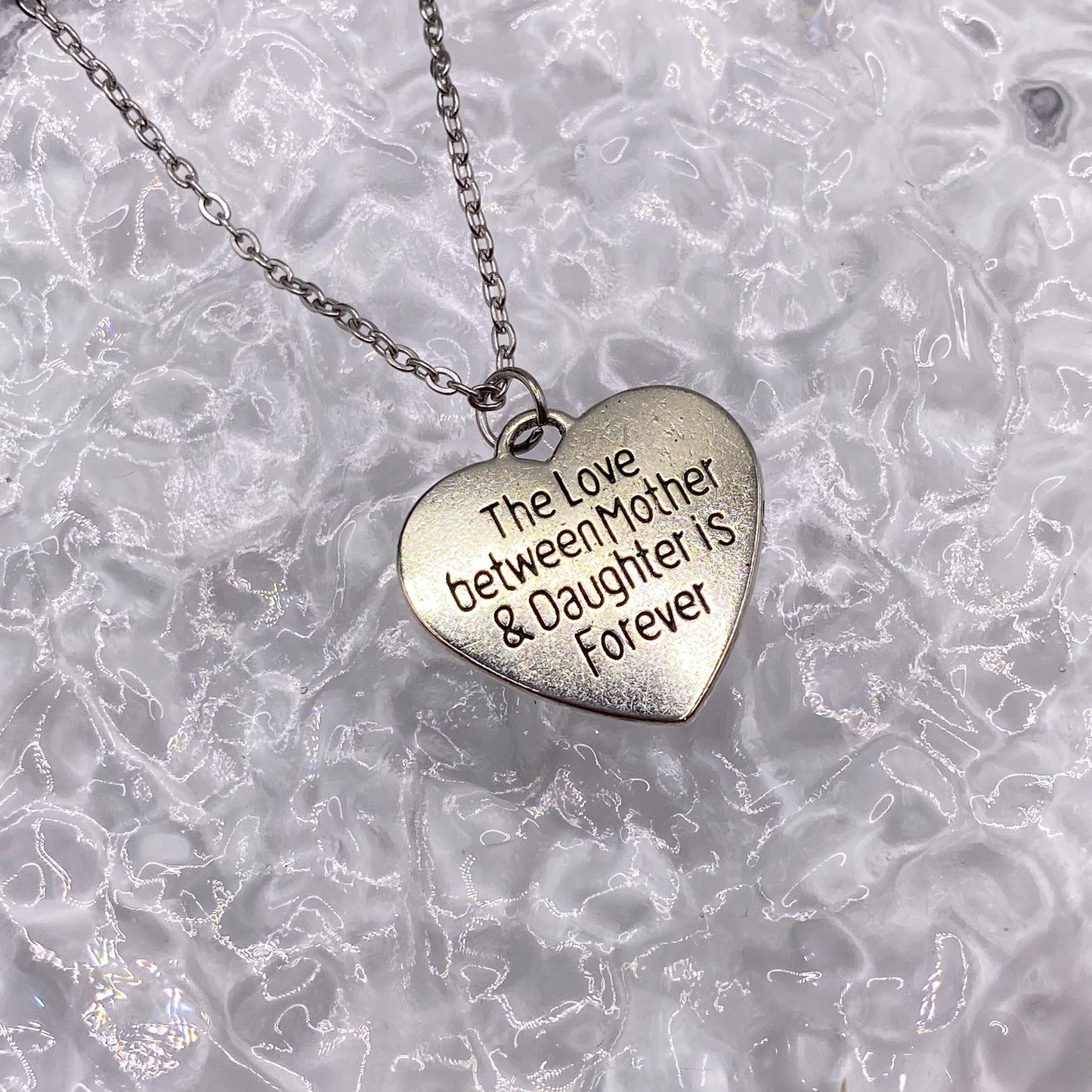 A Mother’s Love Slogan Heart Necklace