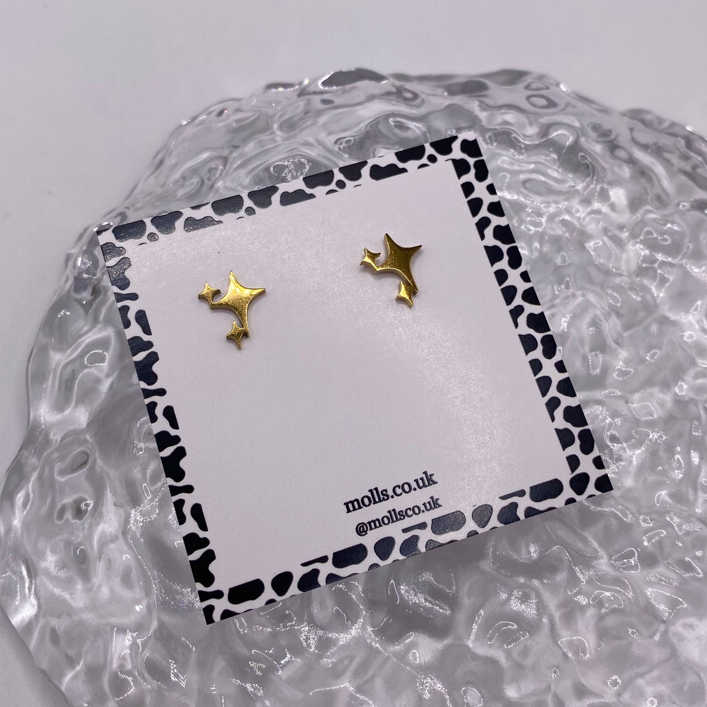 Gold Star Stud Earrings