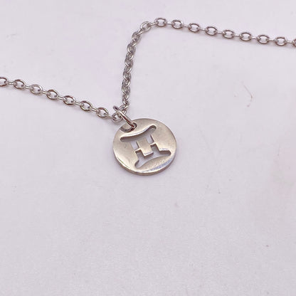 Silver Solid Star Sign Necklaces