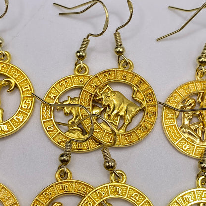 Gold Image Star Sign Earrings