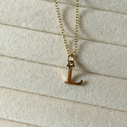 Gold ‘L’ Necklace