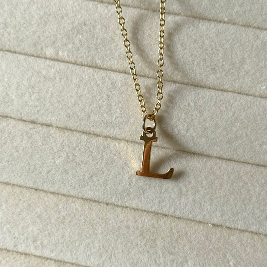 Gold ‘L’ Necklace