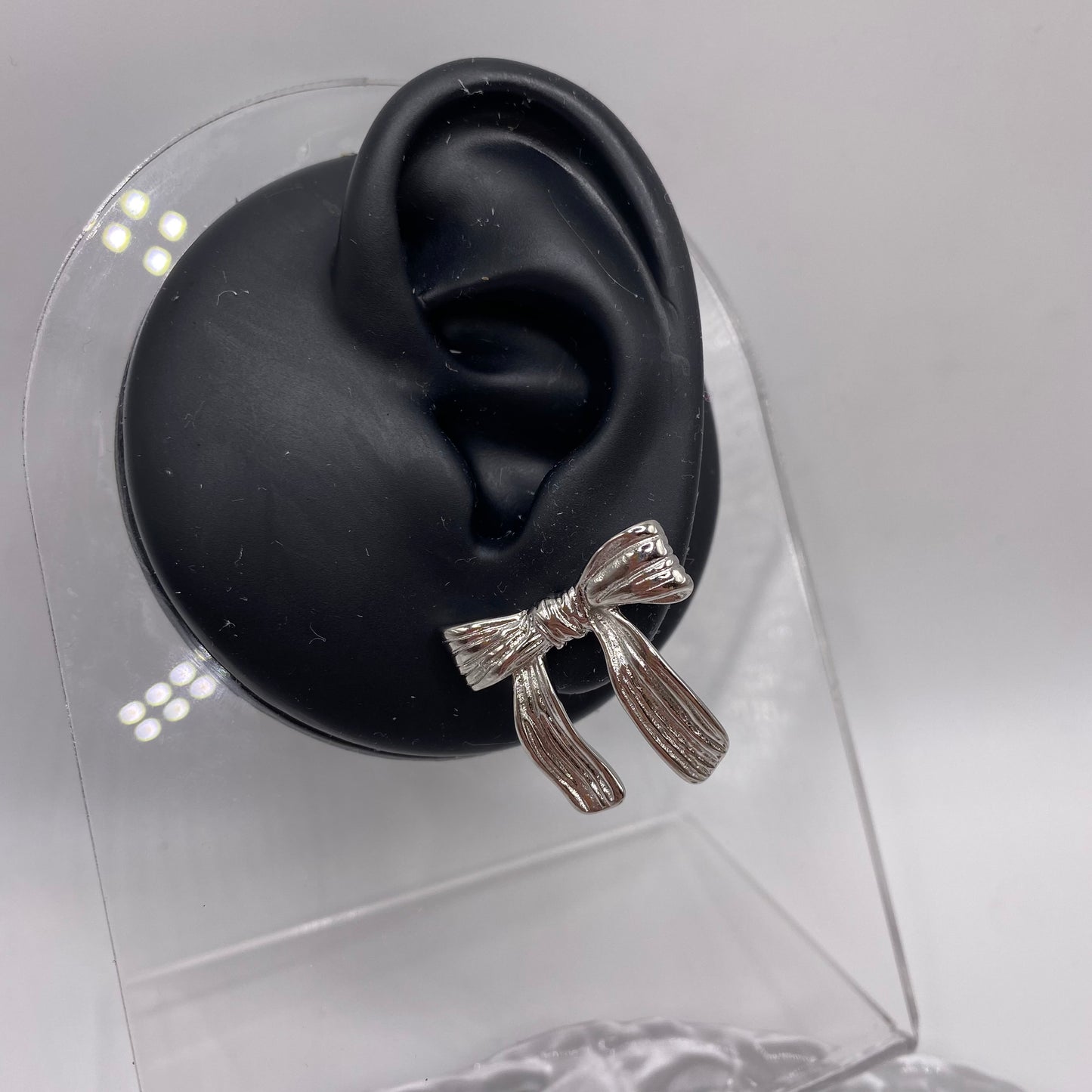 Bow Ribbon Stud Earrings