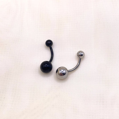 Plain Ball Belly Bar Piercing