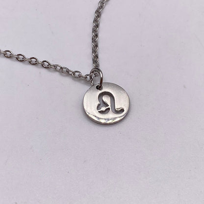 Silver Solid Star Sign Necklaces