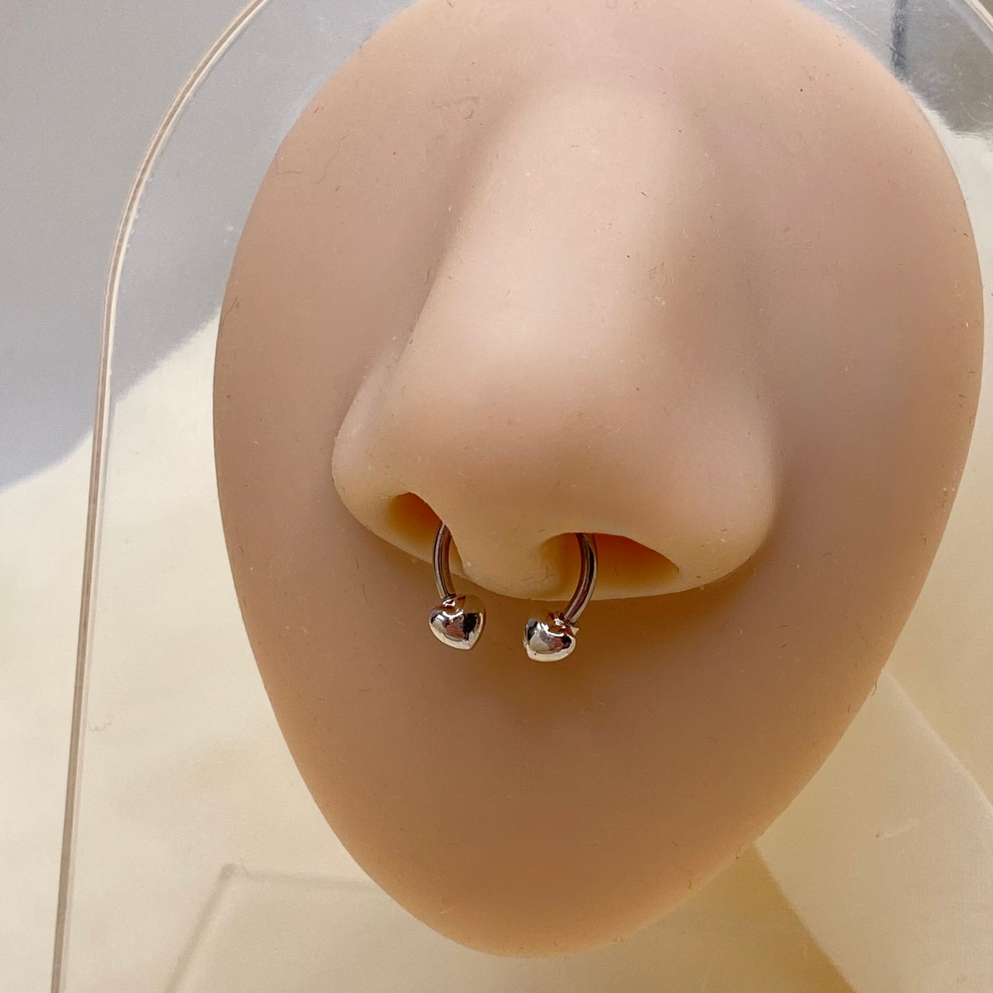 Heart Nose Septum Hoop Ring