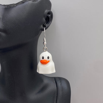 Ghost Duck Earrings