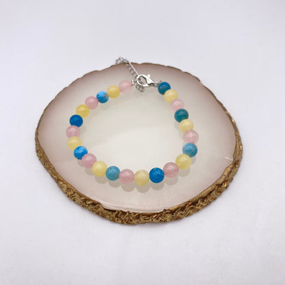 Round Rainbow Crystal Bracelets