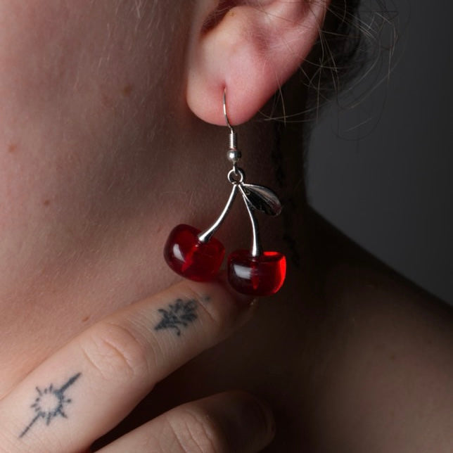 Red Cherry Earrings
