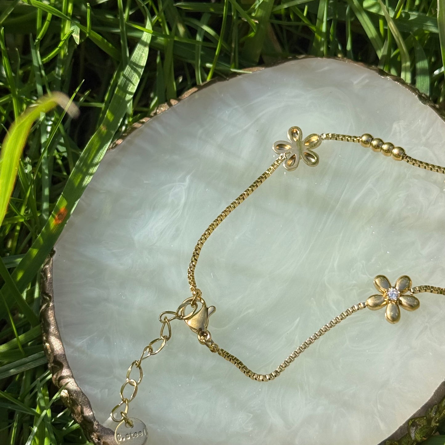 Gold Flower Bracelet