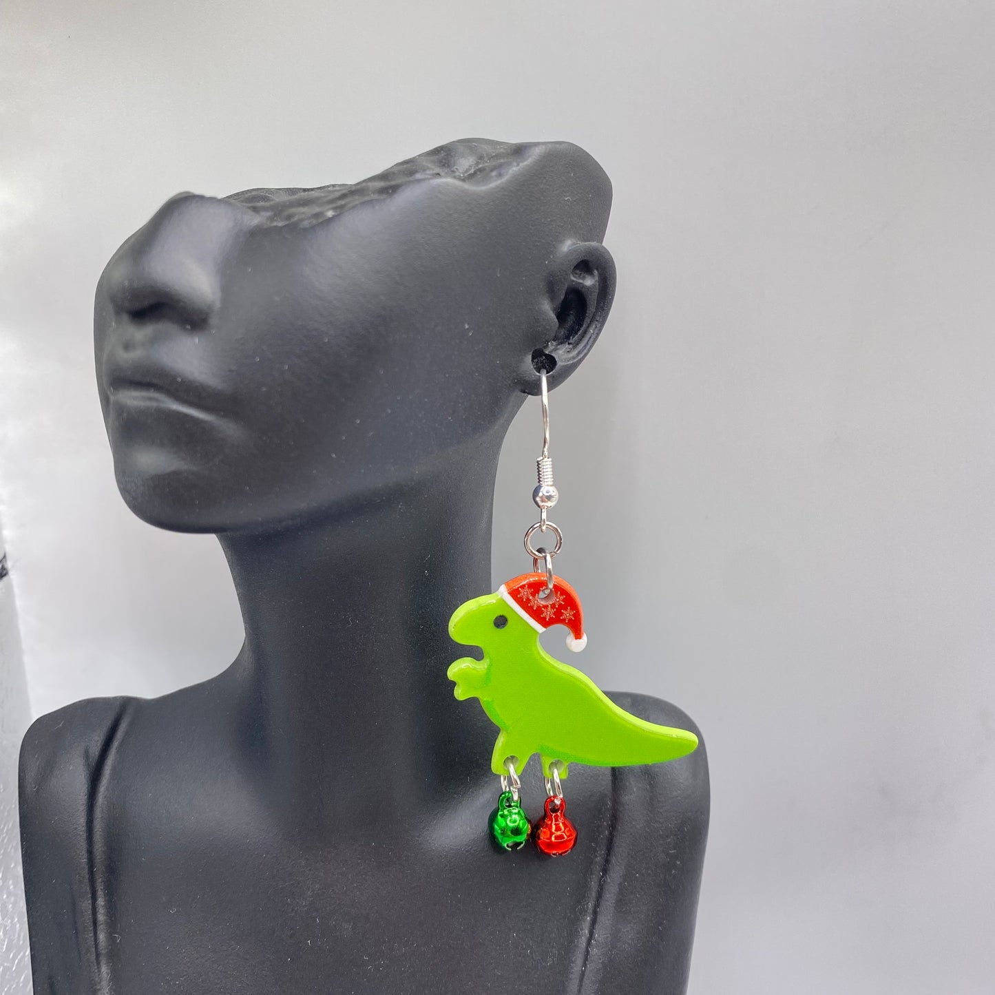 Dinosaur Jingle Bells Earrings