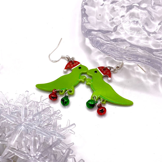 Dinosaur Jingle Bells Earrings