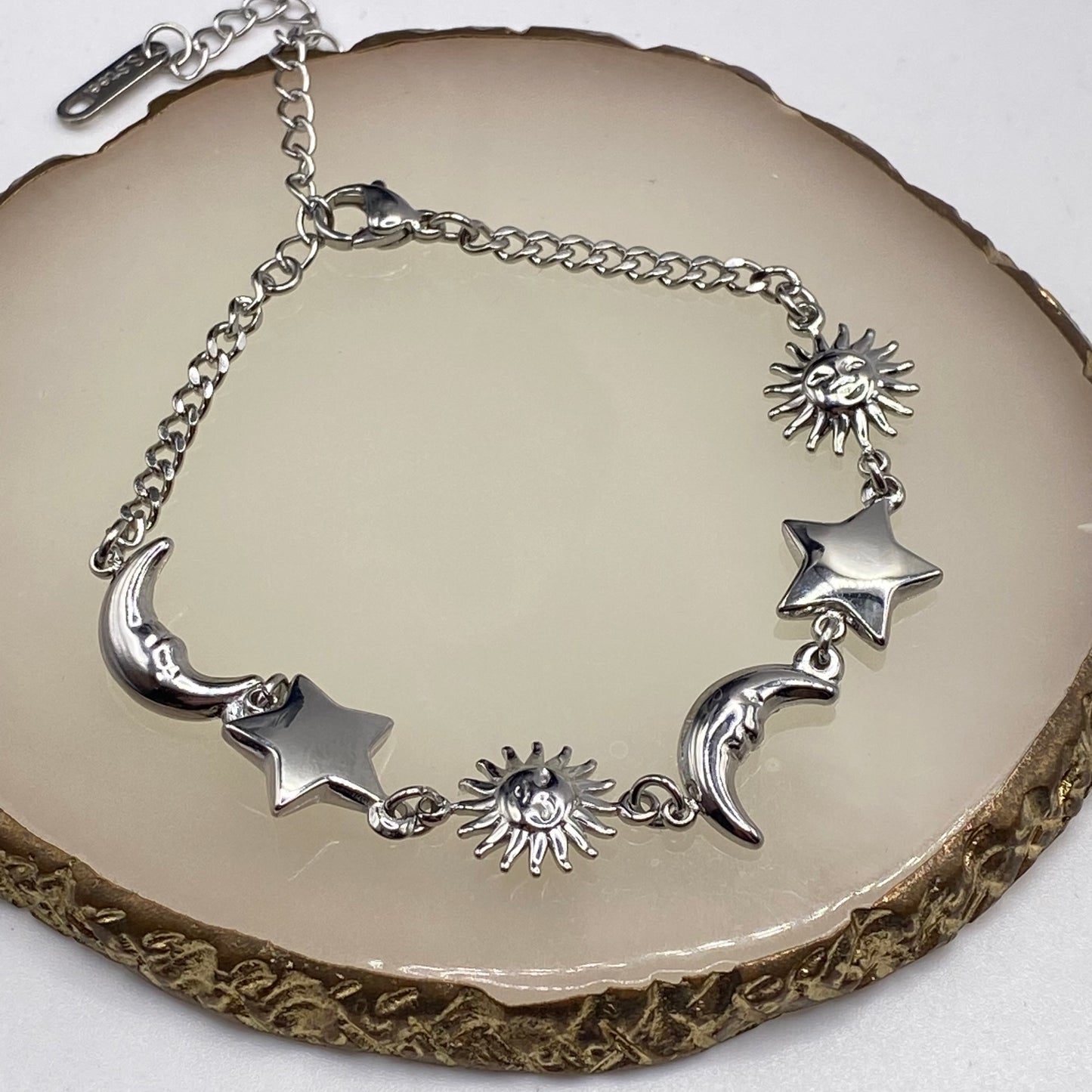 Celestial Sun and Moon Bracelet