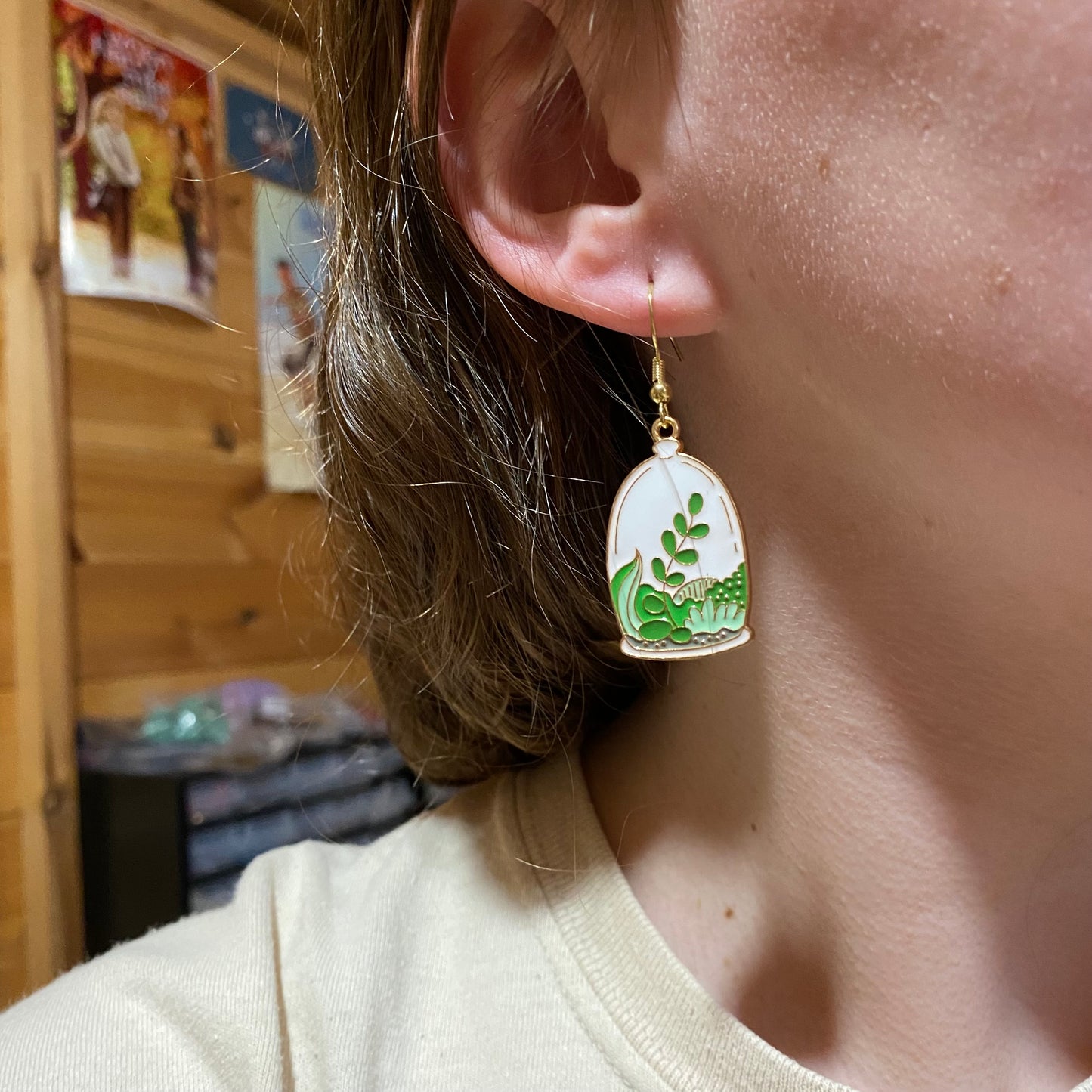 Plant Terrarium Earrings