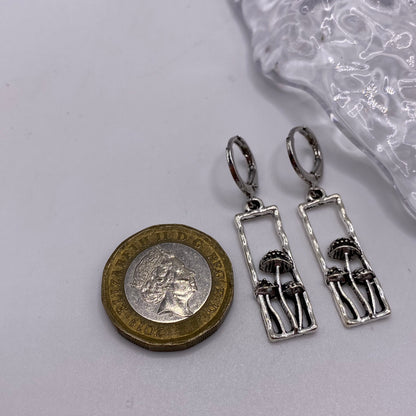 Mushroom Nook Huggie Hoop Earrings