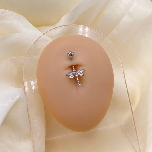Dragonfly Belly Bar Piercing