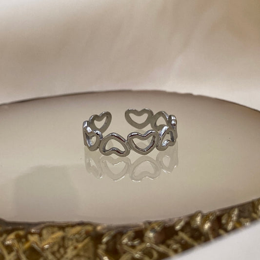 Wraparound Hearts Ring