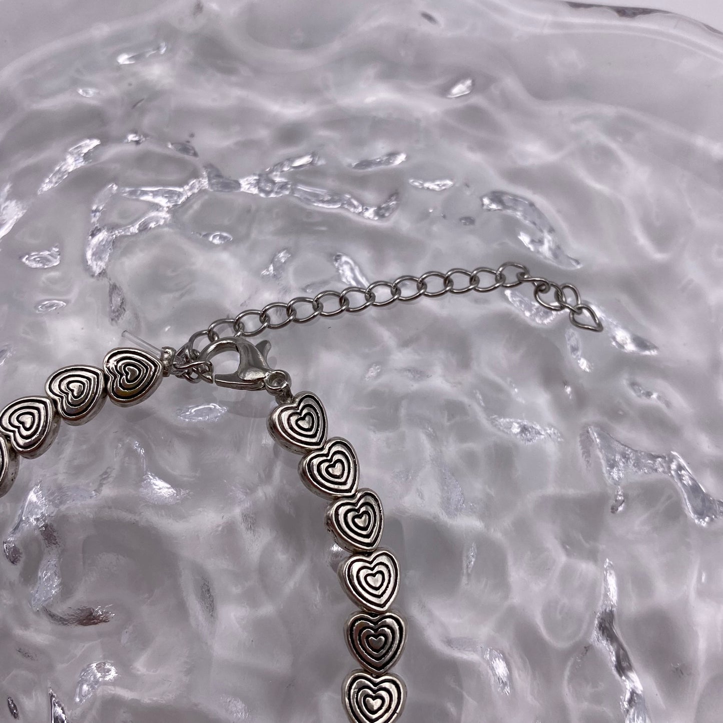 Silver Heart Burst Bracelet