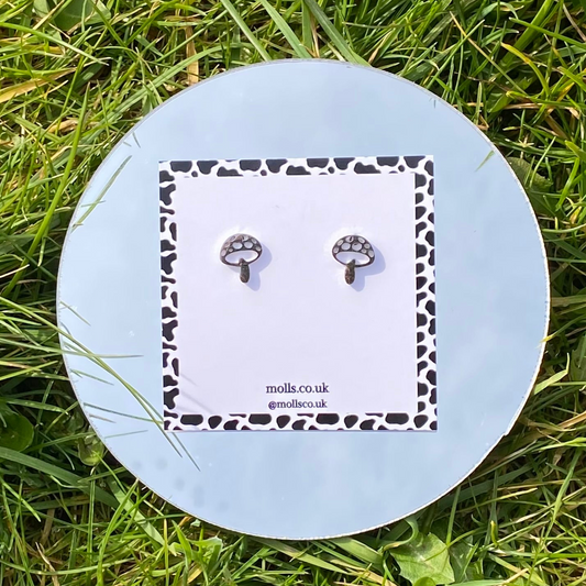 Mushroom Stud Earrings