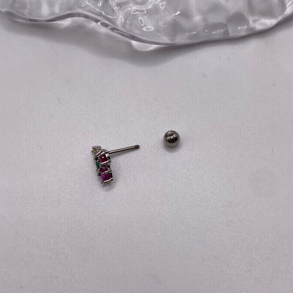 Cherry Helix Stud Earrings 1PC