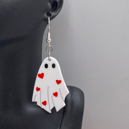 Love Ghost Costume Earrings