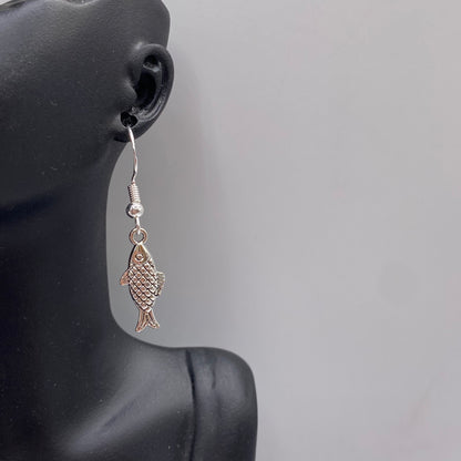 Silver Fish Earrings