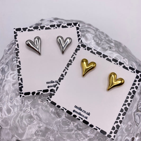 Darling Heart Stud Earrings