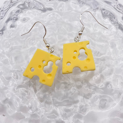 Cheese Slice Earrings