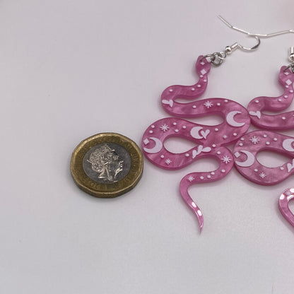Colourful Snake Earrings