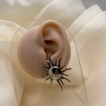 Big Sun Stud Earrings