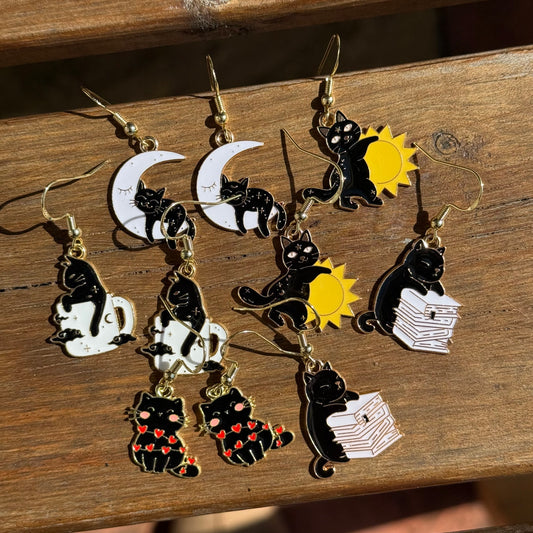 Self Care Cats Earrings