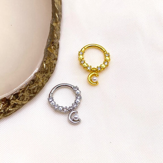 Moon Nose Septum Hoop Ring
