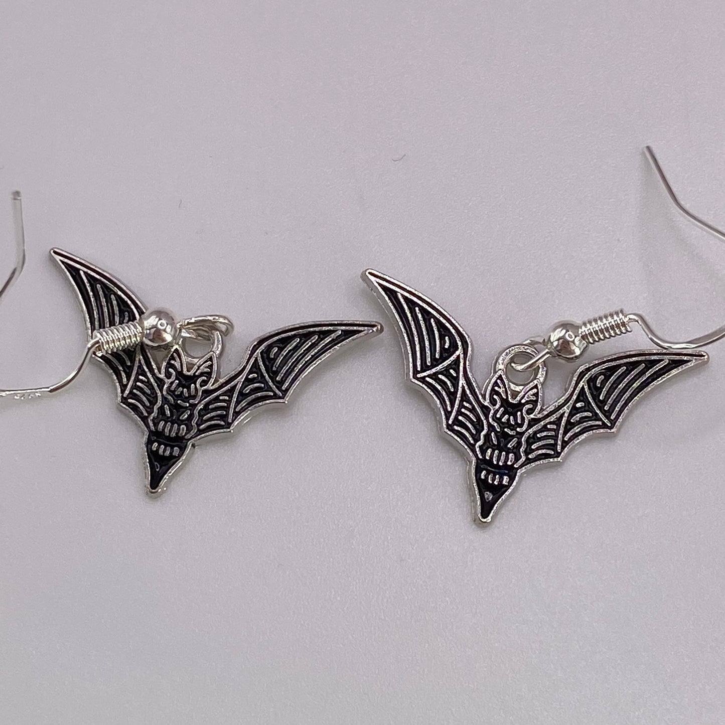 Black Bat Earrings