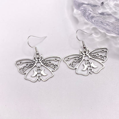 Outline Moth Earrings
