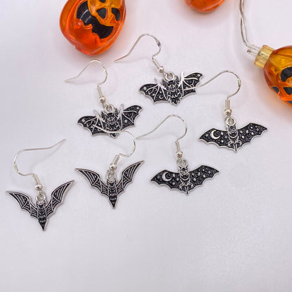 Black Bat Earrings