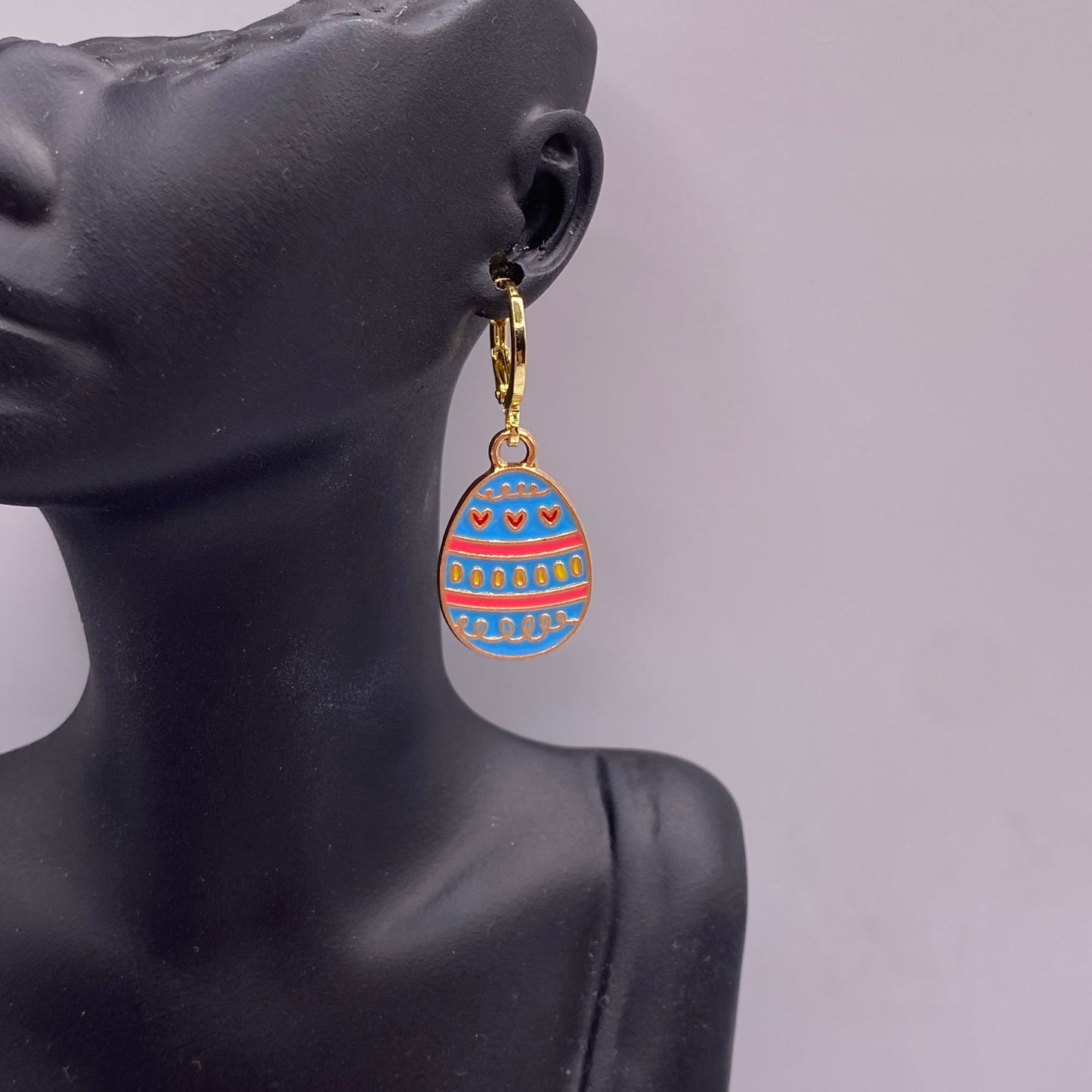 Easter Egg Huggie Hoop Earrings