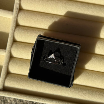 Mountain Landscape Ring Silver