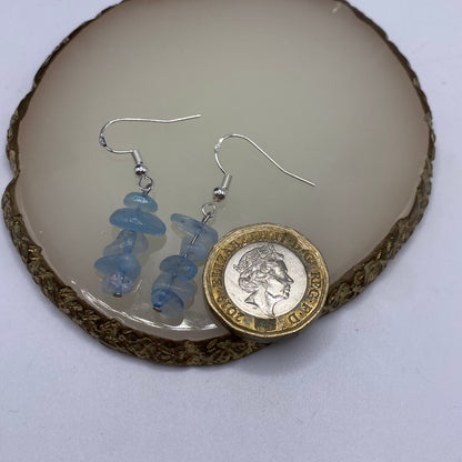 Aquamarine Crystal Earrings