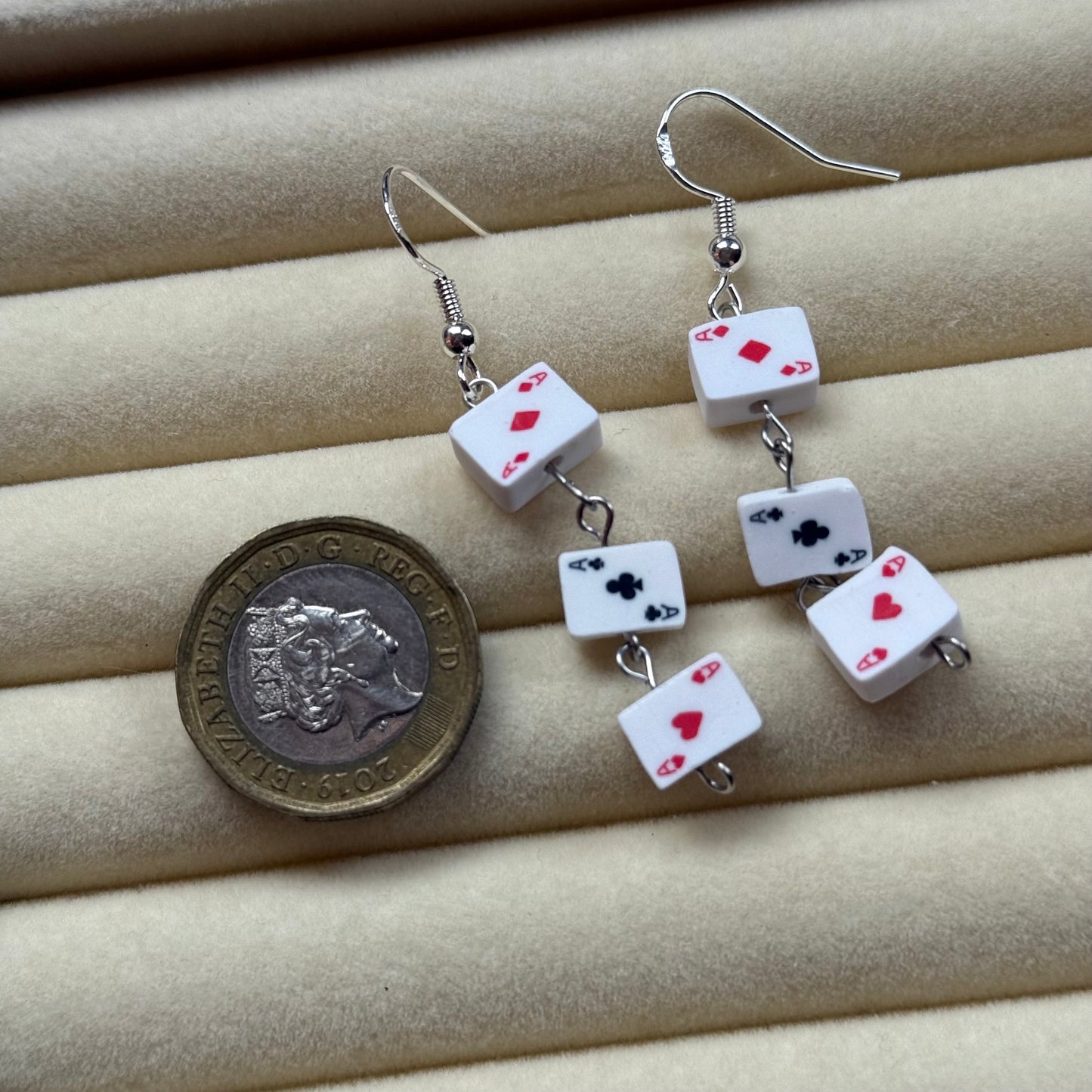 Dangly Playing Cards Earrings