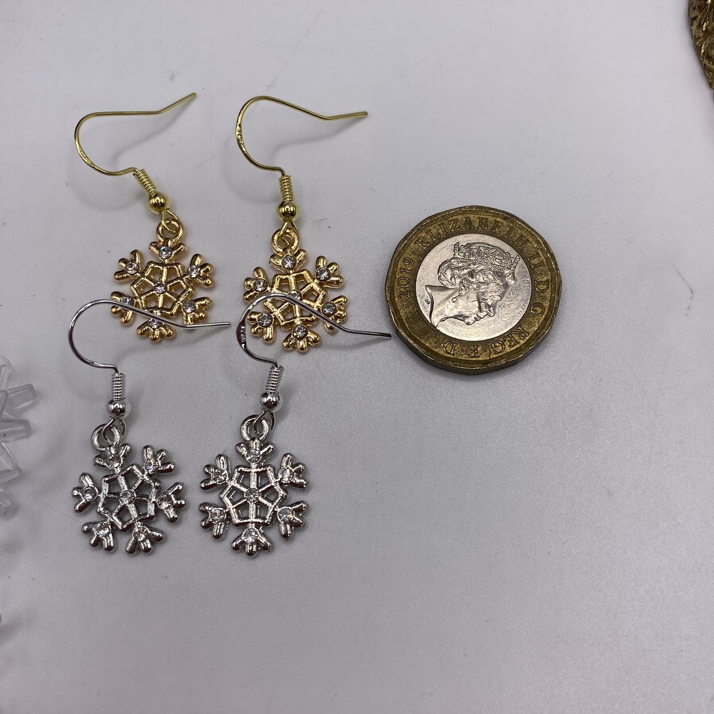 Diamanté Snowflake Earrings