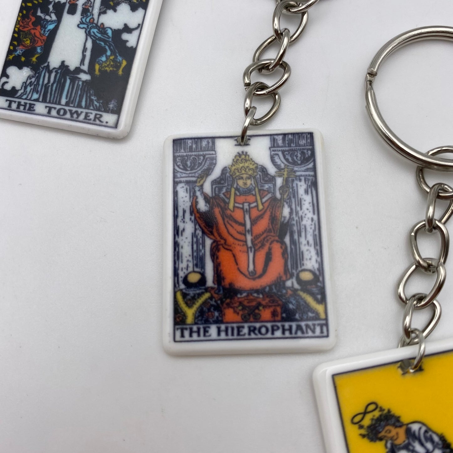 Colourful Tarot Card Keyrings