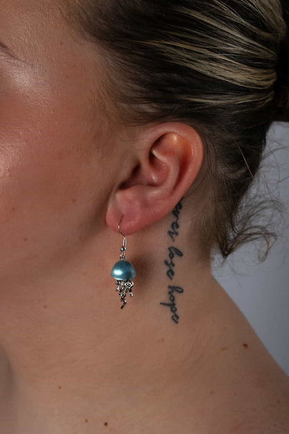 Blue Jellyfish Earrings