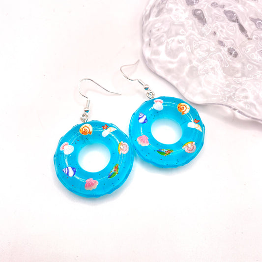 Rubber Ring Float Earrings