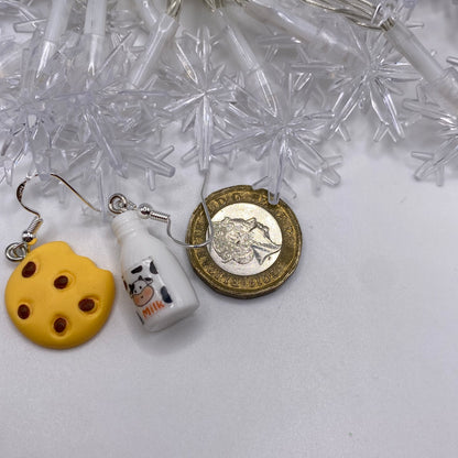 Mismatched Cookies and Milk Earrings