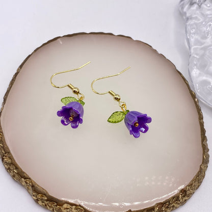 Colourful Flower Tulip Earrings