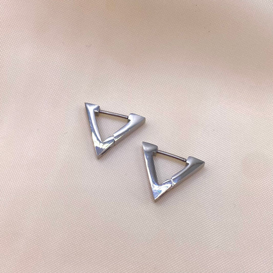 Triangle Shape Hoop Earrings