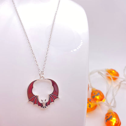 Round Bat Necklace
