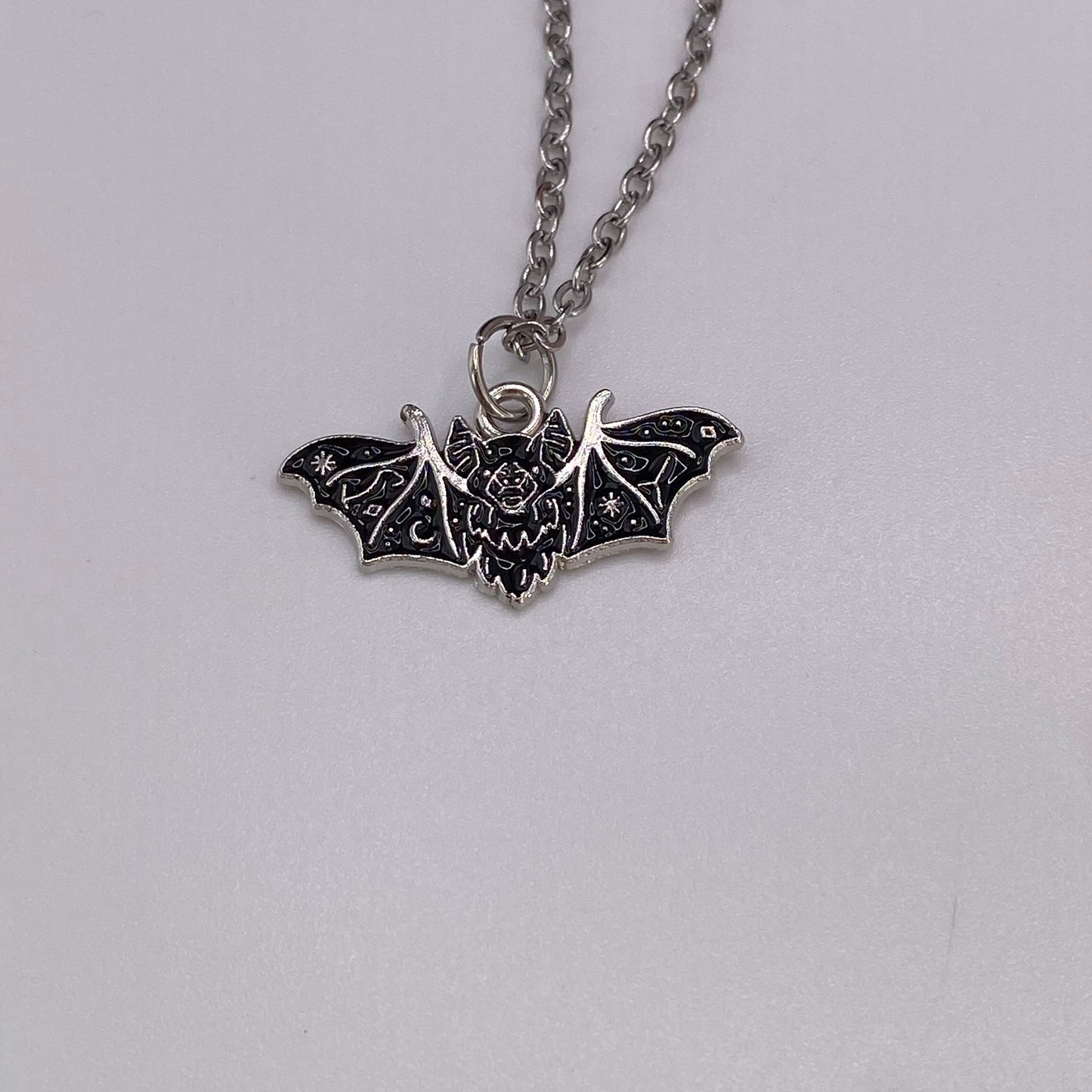 Black Bat Necklace