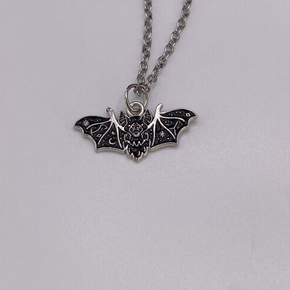 Black Bat Necklace