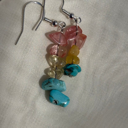 Rainbow Crystal Earrings